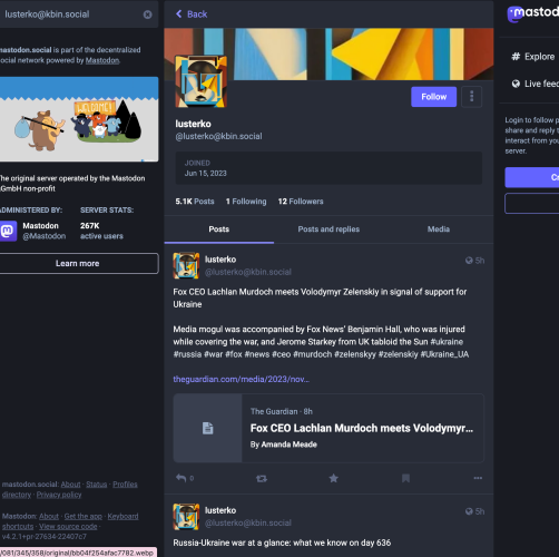 lusterko profile on mastodon.social