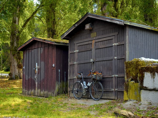 Soma Stanyan with upper Woodland Park sheds