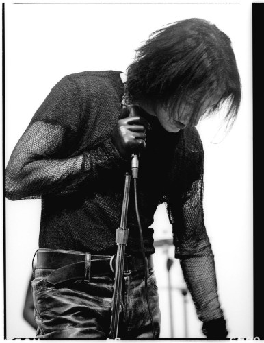 Trent Reznor, piękny, młody, seksowny, uwieczniony na czarno-białej kliszy przy okazji kręcenia klipu do March Of The Pigs, autora zdjęcia w tej chwili nie pamiętam, kajam się.